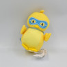 Doudou oiseau poussin jaune super héros IDEAL PROMOTION SERGENT MAJOR