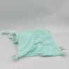 Doudou plat lapin bleu vert diabolo menthe BABY NAT