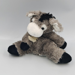Doudou ane gris blanc noir HISTOIRE D'OURS