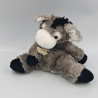 Doudou ane gris blanc noir HISTOIRE D'OURS