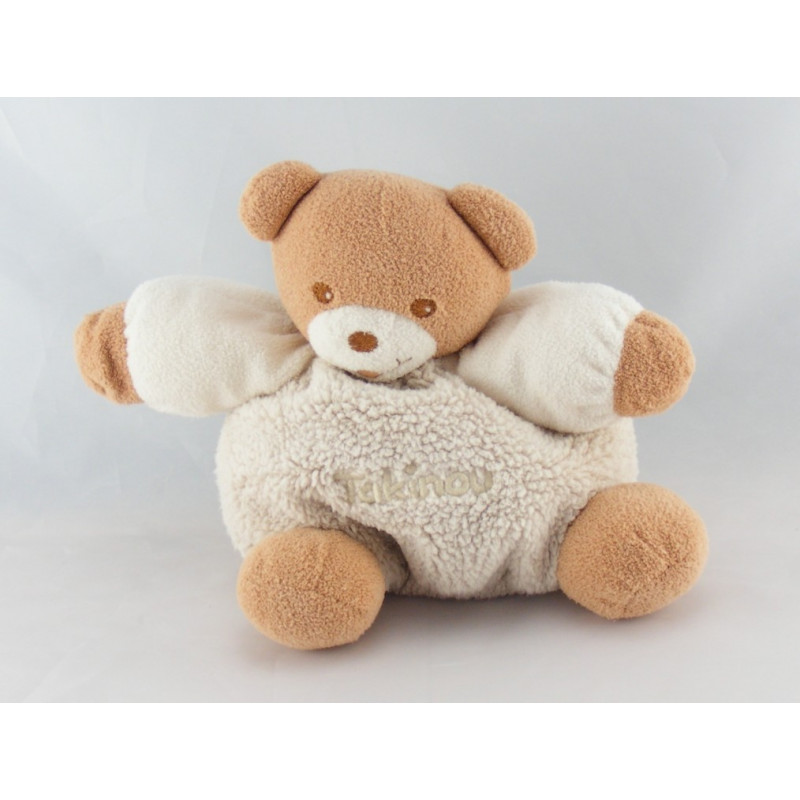 Doudou ours boule marron vert TAKINOU 