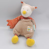 Doudou oiseau chouette Biscotte et Pompon MOULIN ROTY