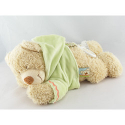 Doudou musical ours sweat capuche vert NICOTOY