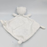 Doudou plat chat blanc glands écureuil MOTS D'ENFANTS