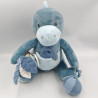 Doudou eveil dinosaure dragon bleu VERTBAUDET