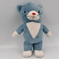 Doudou chat bleu blanc...