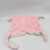 Doudou plat lapin rose blanc pois PLAYGRO