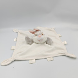 Doudou plat lapin Pan-pan panpan gris blanc DISNEY
