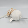 Doudou et compagnie musical ours beige blanc petit roi Lovely bear