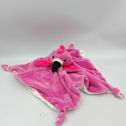 Doudou plat flamant rose PETJES WORLD