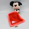 Doudou Mickey mouchoir rouge DISNEY PTS TOMMY