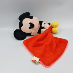 Doudou Mickey mouchoir rouge DISNEY PTS TOMMY