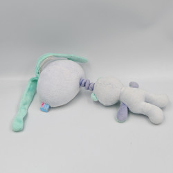 Doudou musical tigre bleu crocodile SUCRE D'ORGE