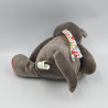 Doudou veilleuse chien gris rouge vert VERTBAUDET