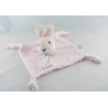 Doudou Plat carré Lapin rose  PICOT