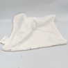 Doudou plat ours blanc motifs maisons SIPLEC