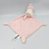 Doudou souris rose blanche pois mouchoir MOTS D'ENFANTS