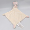 Doudou souris rose blanche pois mouchoir MOTS D'ENFANTS