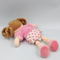 Doudou et compagnie poupée fille rose pois Le manége des poupées