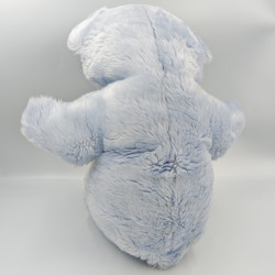 Grand Doudou ours bleu blanc rayé TARTINE ET CHOCOLAT