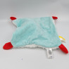 Doudou plat ours blanc bleu rouge jaune Lulu & Mael P'TIT BISOU