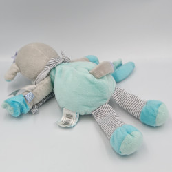 Doudou ane gris bleu Picotin bateau Matelot BABY NAT