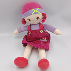Doudou poupée chiffon rose...