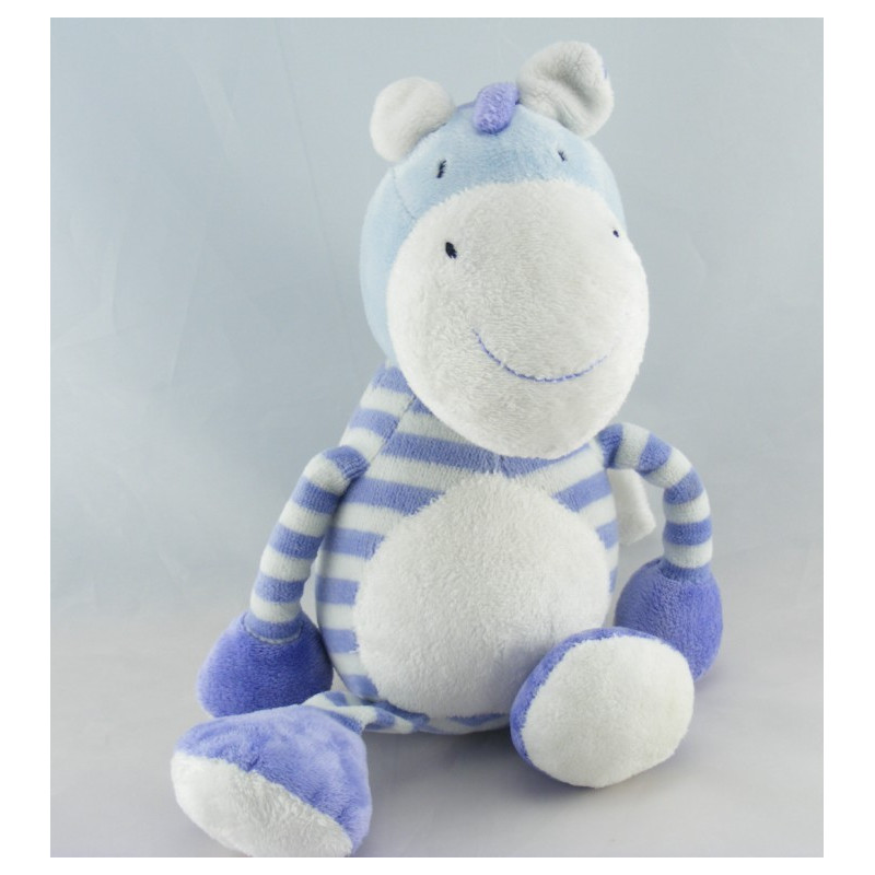 Doudou lapin blanc rose BABYSUN