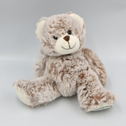Doudou peluche ours beige marron LA GRANDE RECRE