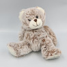 Doudou peluche ours beige marron LA GRANDE RECRE