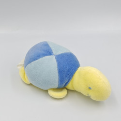Mini Doudou tortue bleu jaune NOUKIE