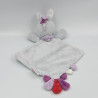 Doudou plat ane cheval gris bleu mauve TENDRINOU