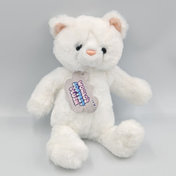 Doudou chat blanc WORLD'S SOFTEST PLUSH