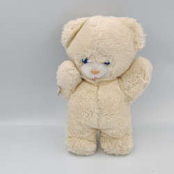 Doudou Peluche ours blanc créme BOULGOM