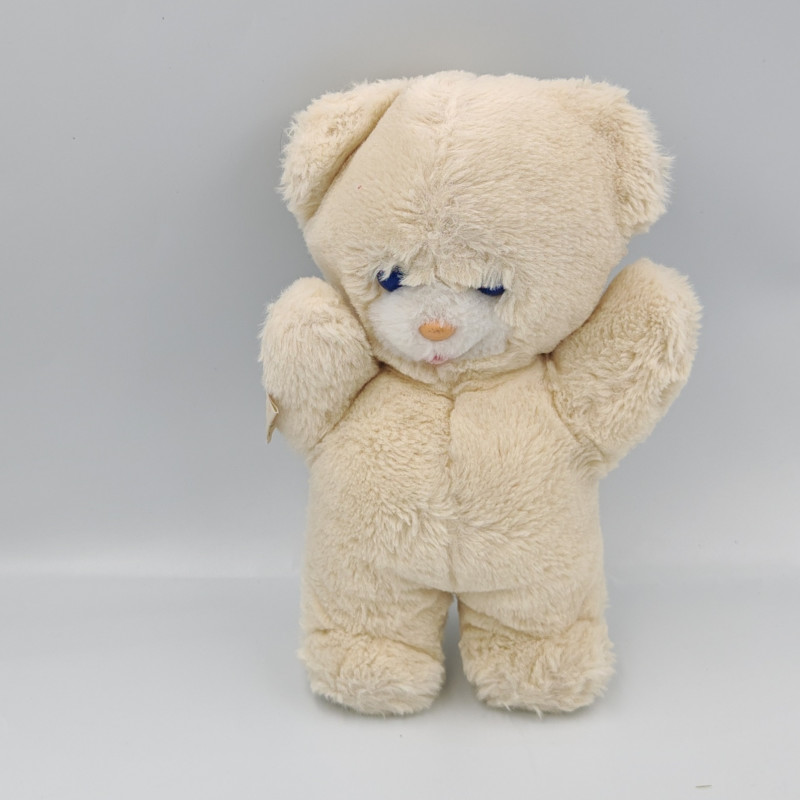 Doudou Peluche ours blanc créme BOULGOM