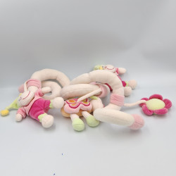 Spirale d'activités hippopotame papillon rose Hyppo et Flo NATTOU