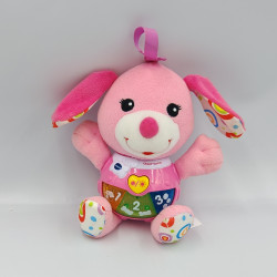 Doudou peluche ours rose...