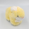 Doudou lapin jaune blanc AJENA