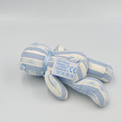 Mini Doudou ours bleu blanc TARTINE ET CHOCOLAT