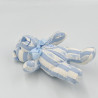 Mini Doudou ours bleu blanc TARTINE ET CHOCOLAT