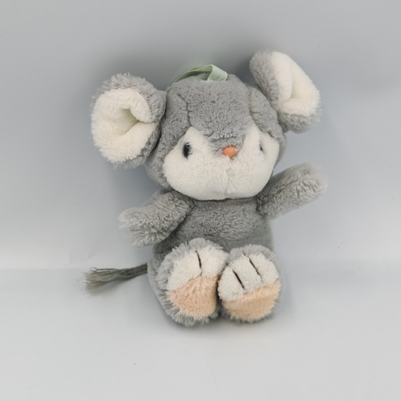 Ancienne peluche souris grise AJENA