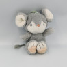 Ancienne peluche souris grise AJENA