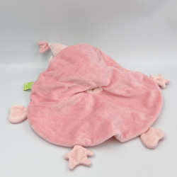 Doudou plat lutin fée poupée rose étoiles TITOUTAM
