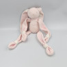 Doudou lapin rose blanc TARTINE ET CHOCOLAT
