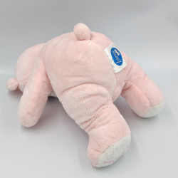 Doudou ours rose blanc LULABIE