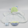 Doudou plat papillon bleu vert KIMBALOO