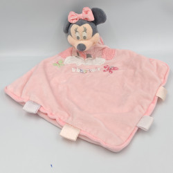 Doudou plat minnie rose papillons DISNEY