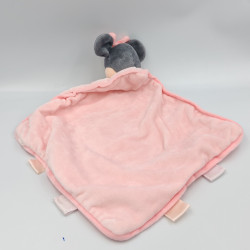 Doudou plat minnie rose papillons DISNEY