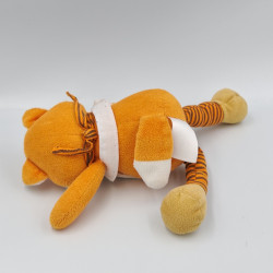 Doudou renard orange blanc rayé DMC