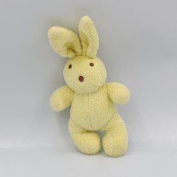 Mini Doudou lapin jaune HACHETTE